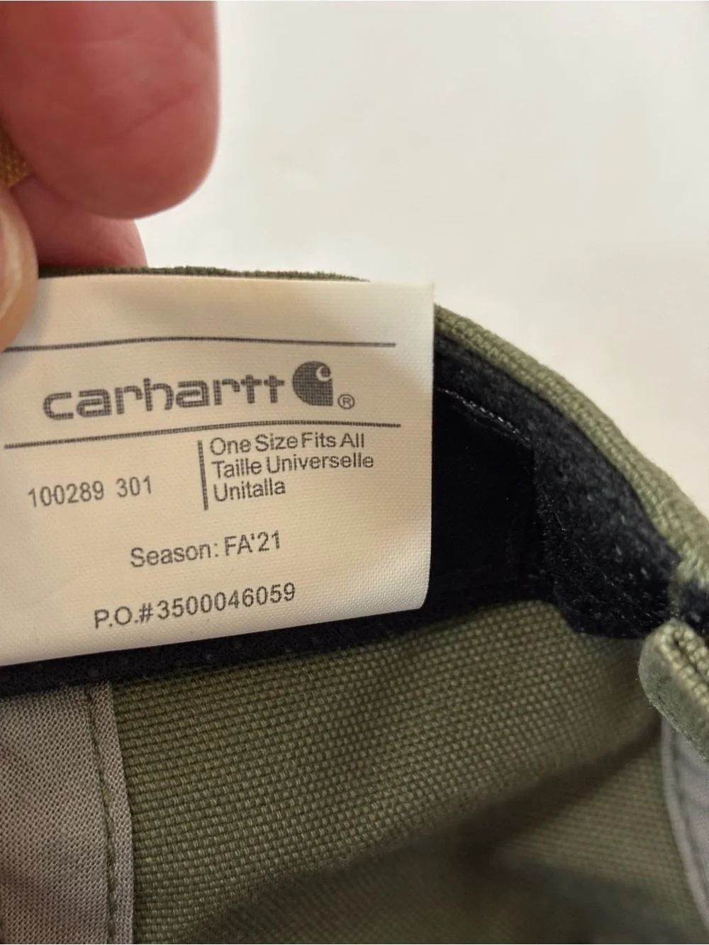 Carhartt durable canvas